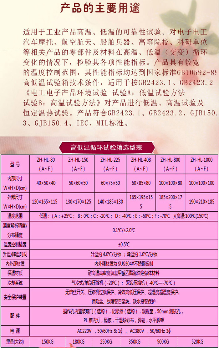 高低溫循環草莓视频深夜福利詳細參數介紹